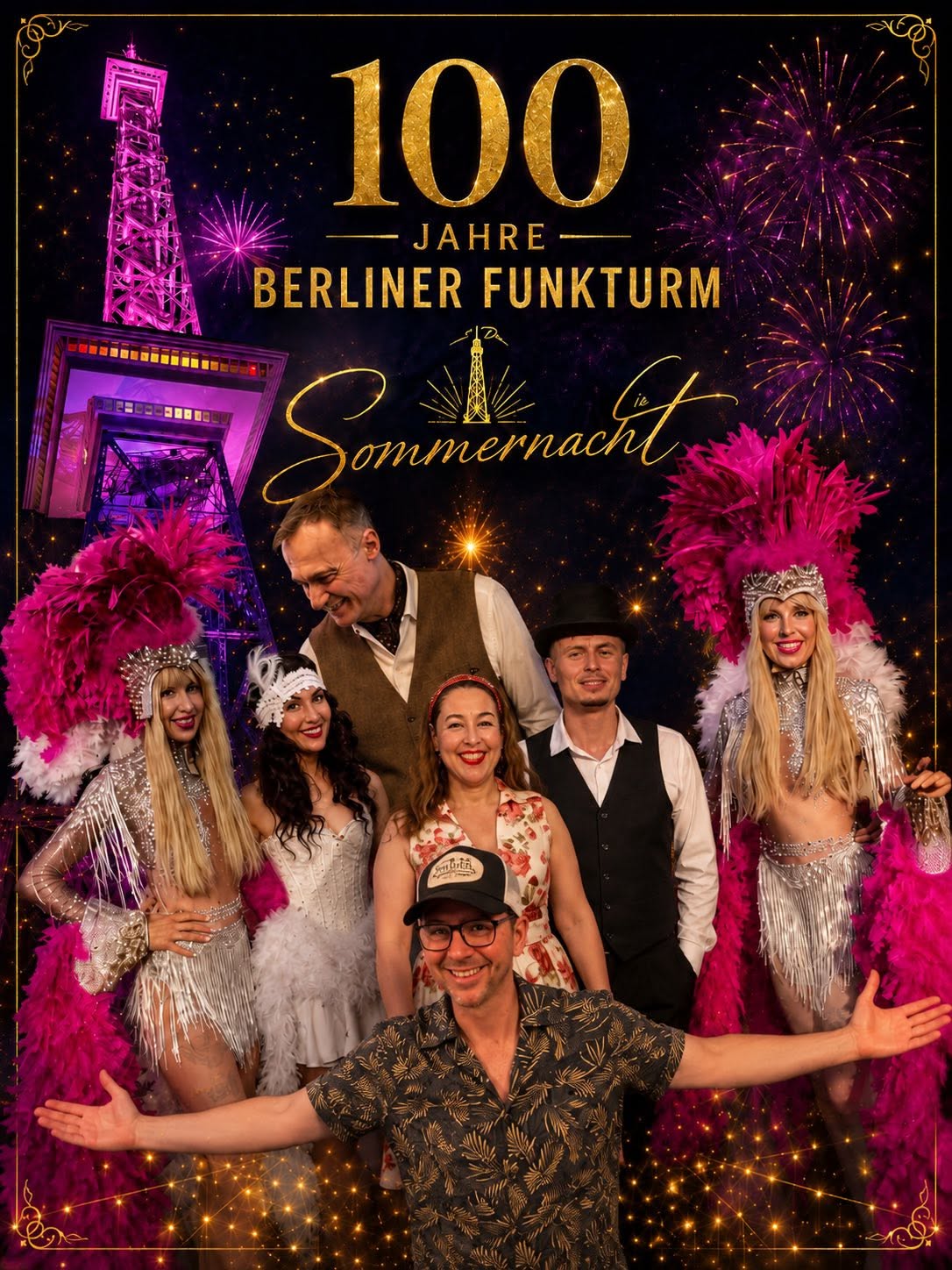 100 Jahre Berliner Funkturm - Sommernacht 2026 by Berliner Goldsuse