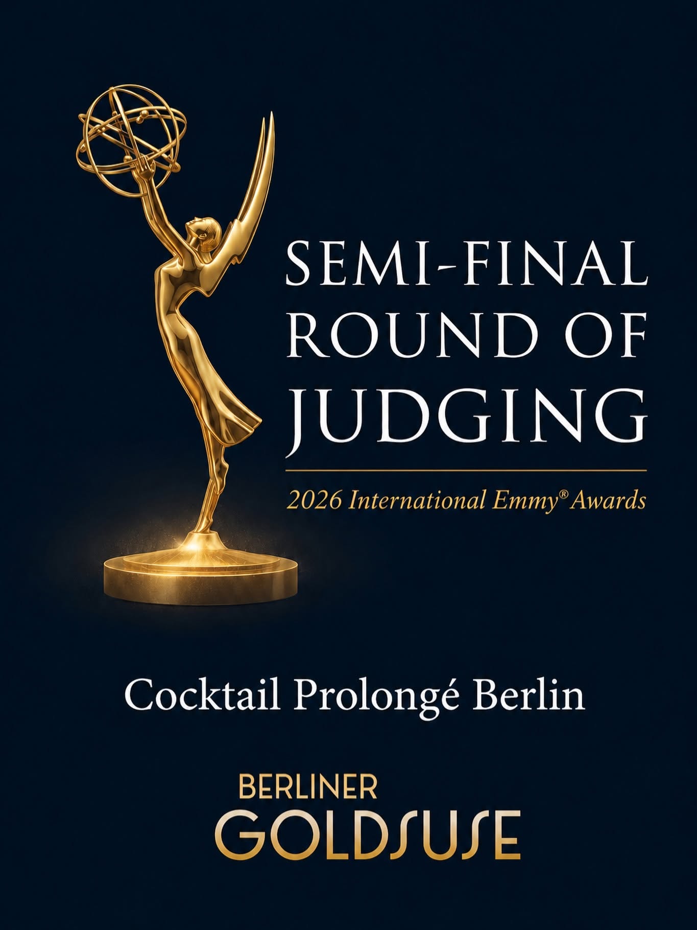 EMMY Cocktail Prolongé 2026 im Schlosshotel Berlin