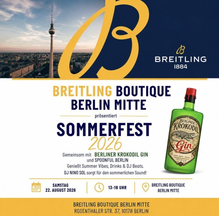 BERLINER KROKODIL GIN & BREITLING BOUTIQUE BERLIN MITTE