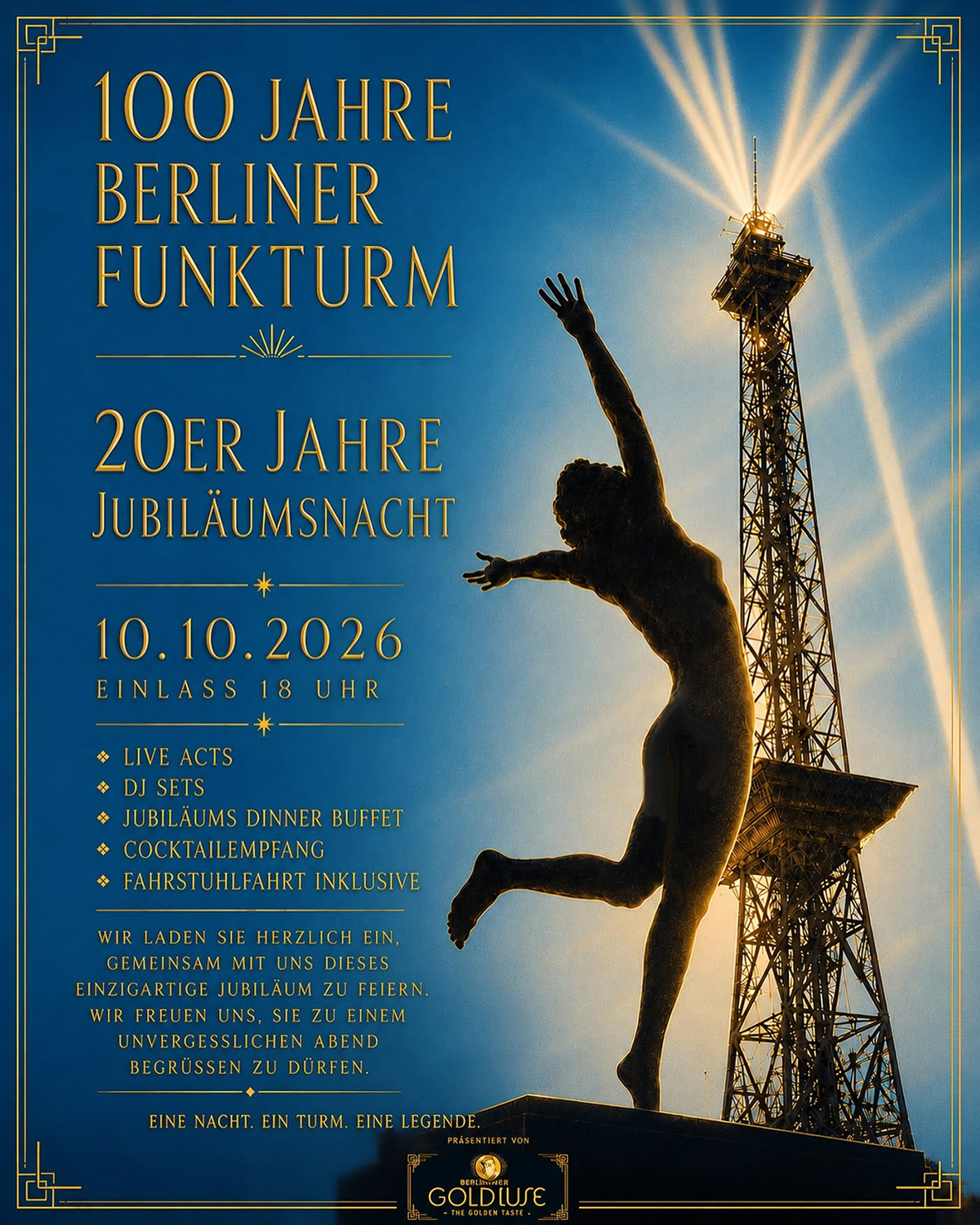 100 JAHRE FUNKTURM BERLIN - DAS JUBILÄUM & BERLINER GOLDSUSE